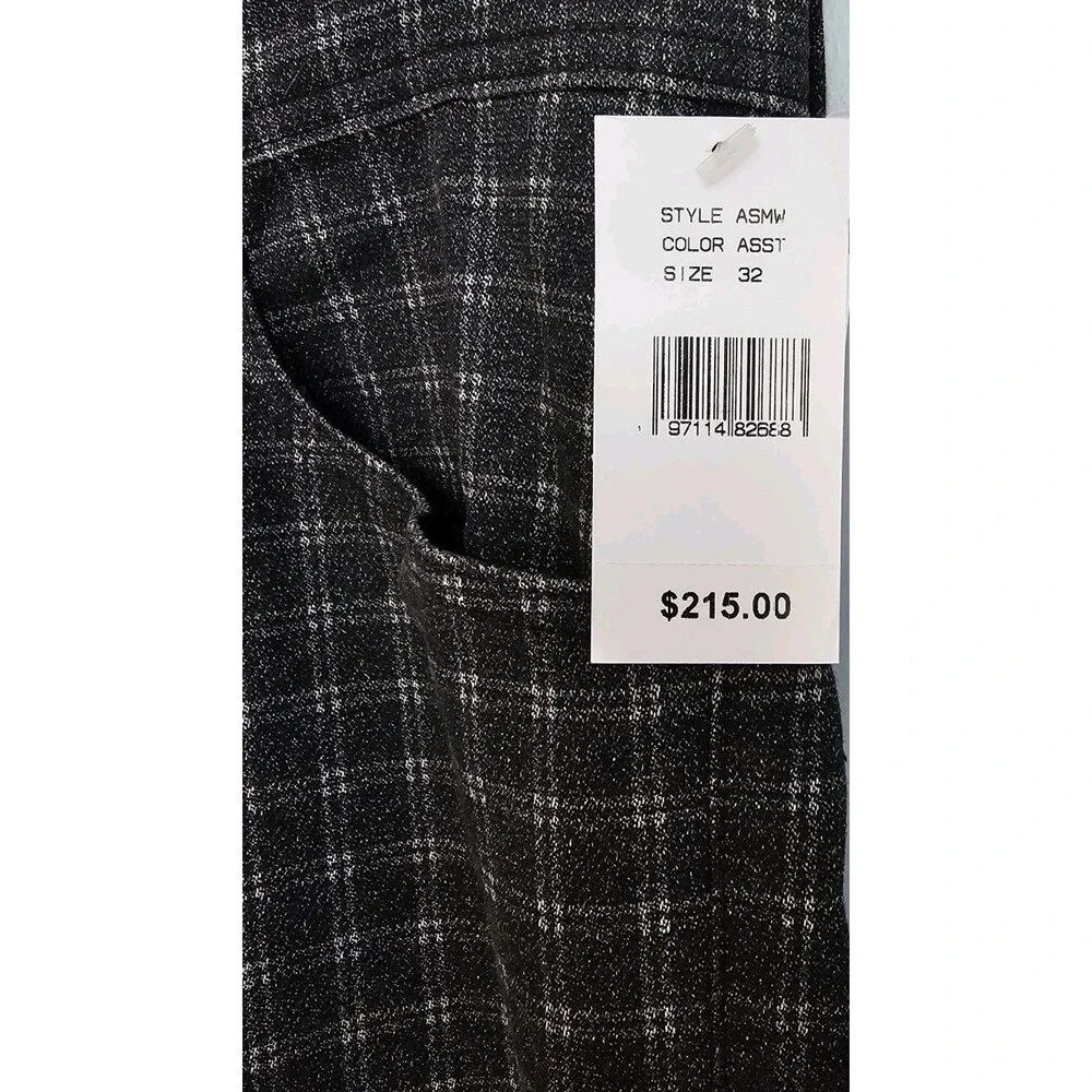 AG  Adriano Goldschmied  Tellis Modern Slim Jeans/Trousers Black Checkered 32x32 - Picture 2 of 15